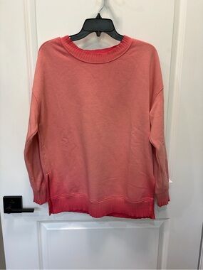 Sonoma Coral Ombre Crewneck Sweatshirt